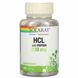 Бетаїн HCl + пепсин, HCL with Pepsin, Solaray, 230 мг, 180 капсул: зображення — 1