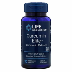 Экстракт куркумы, Curcumin Elite Turmeric Extract, Life Extension, 30 капсул
