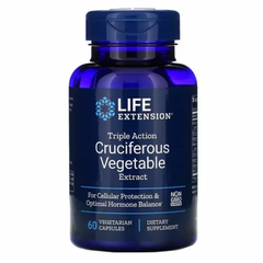 Рослинний екстракт, гормональна підтримка, Cruciferous Vegetable Extract, Life Extension, 60 капсул