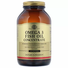 Риб'ячий жир в капсулах, Omega-3 Fish Oil, Solgar, концентрат, 120 капсул