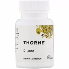 Вітамін Д3, Vitamin D, Thorne Research, 1000 МО, 90 капсул