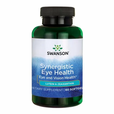 Лютеїн з зеаксантином, Ultra Synergistic Eye Health, Swanson, 60 гелевих капсул