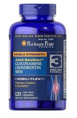 Глюкозамин хондроитин и МСМ, Double Strength Glucosamine, Chondroitin MSM, Puritan's Pride, 120 капс