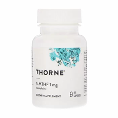 Метафолін, 5-MTHF, Thorne Research, 1 мг, 60 капсул