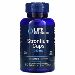 Стронцій для здоров'я кісток, Strontium, Life Extension, 750 мг, 90 кап.
