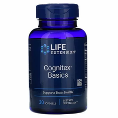 Поліпшення роботи мозку, Cognitex Basics, Life Extension, 30 капсул