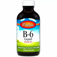 Вітамін В6 (піридоксин), Vitamin B6, Carlson Labs, 120 мл