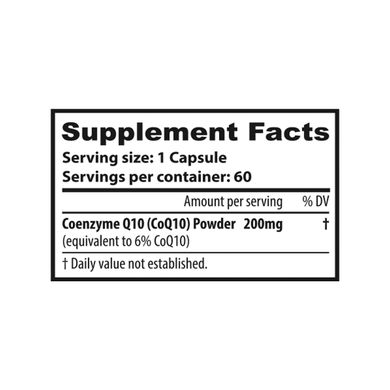 Коензим Q10, Coenzyme Q10, 10X Nutrition USA, 60 капсул