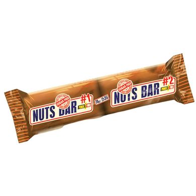 Power Pro Nuts Bar с арахисом и карамелью БЕЗ САХАРА, 70 г (2х35г)