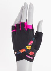 Жіночі спортивні рукавички Flower Power MFG 770 чорний
