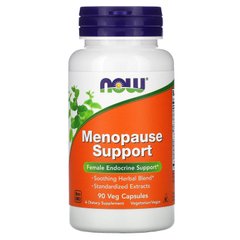 Смесь трав при менопаузе, Menopause Support, NOW Foods – 90 веганских капсул