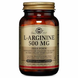 Аргінін, L-Arginine, Solgar, 500 мг, 100 капсул: зображення — 1