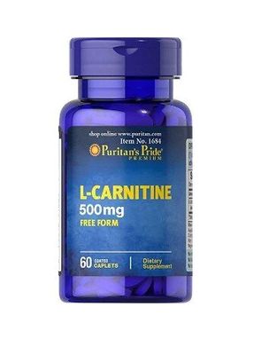 Жиросжигатель L-Carnitine 500 mg60 Caplets