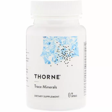 Микроэлементы, Trace Minerals, Thorne Research, 90 капсул