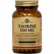 Таурин, Taurine, Solgar, 500 мг, 100 капсул: зображення — 1