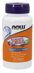 Рыбий жир для детей, Kid's DHA, Now Foods, 100 мг, 60 капсул