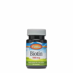 Біотин, Biotin, Carlson Labs, 5 мг, 50 капсул Биотин, Biotin, Carlson Labs, 5 мг, 50 капсул