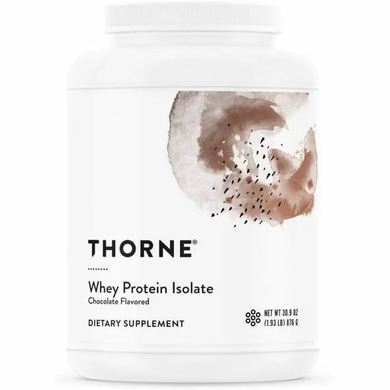 Сироватковий протеїн, ізолят, Whey Protein, Thorne Research, шоколад, 876 г