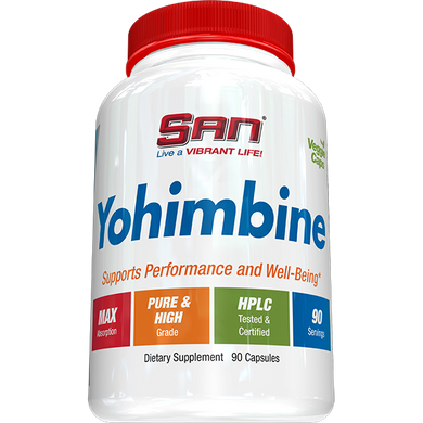 Йохимбін 3 мг, SAN Nutrition Yohimbine 3 mg – 90 капсул
