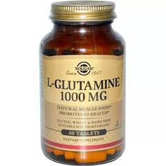 Глютамин, L-Glutamine, Solgar, 1000 мг, 60 таблеток