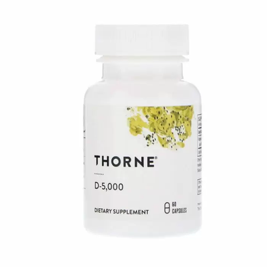 Витамин D-3, Vitamin D-5 000, Thorne Research, 60 кап.