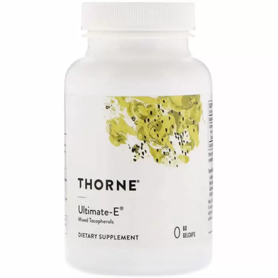 Витамин Е, Ultimate-E, Thorne Research, 60 капсул