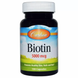 Біотин, Biotin, Carlson Labs, 5000 мкг, 100 капсул: зображення — 1