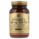 Вітамін Е, Vitamin E, Solgar, натуральний, 400 МО, 100 капсул: зображення — 1