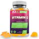 Вітамін С, Vitamin C, 10X Nutrition USA, 1000 мг, 45 жувальних цукерок: зображення — 1