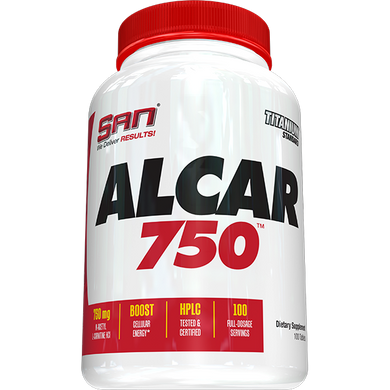 Ацетил-L-карнитин 750 мг, SAN Nutrition ALCAR 750 mg (Acetyl-L-Carnitine) – 100 каплет