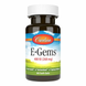 Вітамін Е, E-Gems Elite, Carlson Labs, 400 МО (268 мг), 60 гелевих капсул: зображення — 1