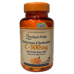 Chewable Vitamin C 500 mg with Rose Hips - 90 жев.таб.