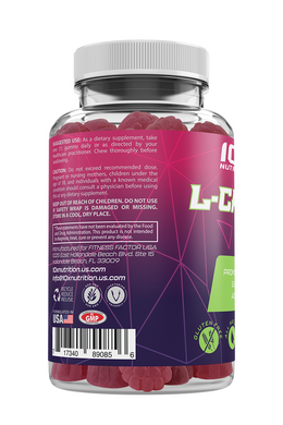 L-карнитин, жиросжигатель, 10X Nutrition USA, 30 жевательных конфет