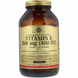 Витамин Е, Natural Vitamin E, Solgar, 400 МЕ, 250 капсул: изображение – 1