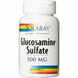 Глюкозамин сульфат, Glucosamine Sulfate, Solaray, 500 мг, 60 капсул: изображение – 1