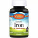 Железо, натуральный виноградный вкус, Chewable Iron, Carlson Labs, 27 мг, 60 таблеток: изображение – 1