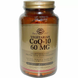 Коэнзим Q10 вегетарианский, CoQ-10, Solgar, 60 мг, 180 капсул: изображение – 1