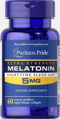 Extra Strength Melatonin 5 mg 60 Softgels