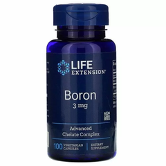 Бор, Boron, Life Extension, 3 мг, 100 капсул