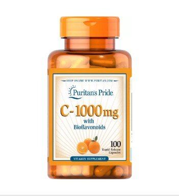Vitamin C-1000 mg with Bioflavonoids & Rose Hips - 100 каплет
