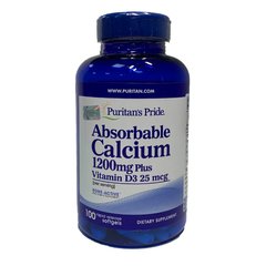 Absorbable Calcium 1200 mg with Vitamin D3 1000 IU - 100 софт