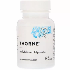 Молібден, Molybdenum Glycinate, Thorne Research, 60 кап.