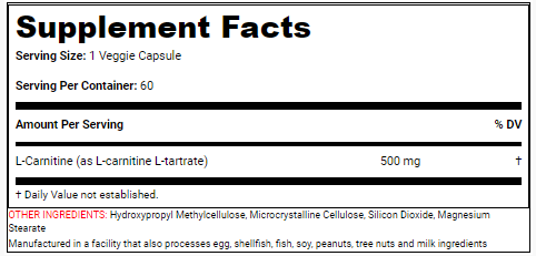 Жироспалювач SAN Nutrition L-Carnitine Power 500 мг – 60 капсул