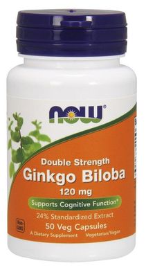 Гинкго билоба Now 120 мг - 50 веган кап