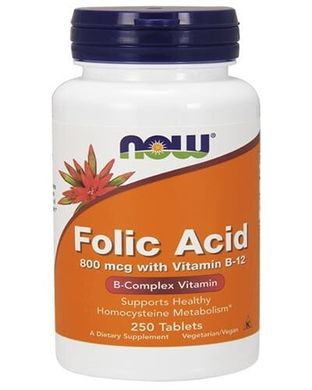 Folic Acid 800 мкг with Vitamin B-12 - 250 таб