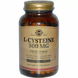 Цистеїн, L-Cysteine, Solgar, 500 мг, 90 капсул: зображення — 1
