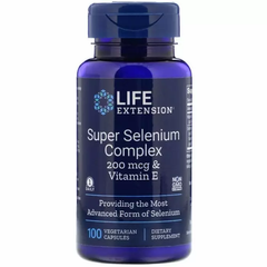 Селен с витамином Е, Super Selenium, Life Extension, комплекс, 100 капсул