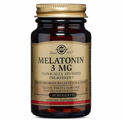 Мелатонін, Melatonin, Solgar, 3 мг, 60 таблеток