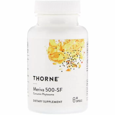 Куркумін, Meriva 500 - SF, Thorne Research, 60 капсул