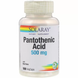 Пантотенова кислота, Pantothenic Acid, Solaray, 500 мг, 100 вегетаріанських капсул: зображення — 1